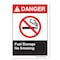 Signmission ANSI Danger Sign, Fuel Storage No Smoking, 24in X 18in Decal, 18" W, 24" L, Landscape OS-DS-D-1824-L-19854 - alternate 1